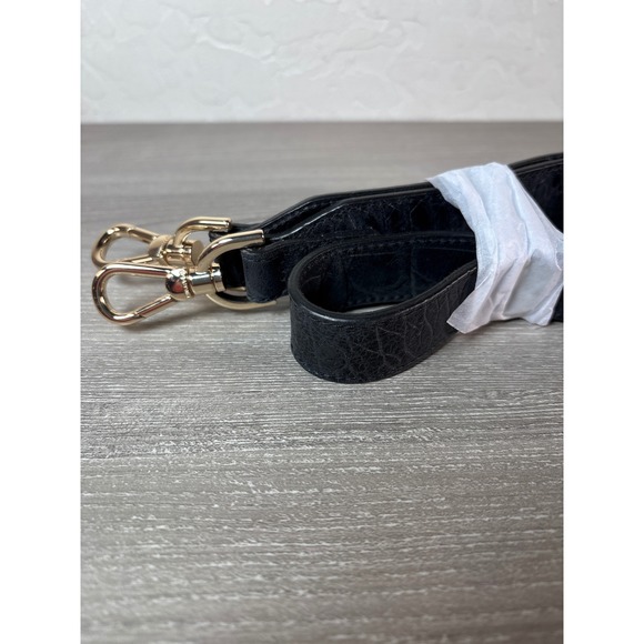 Brahmin Fashion Shoulder STRAP *omly* in Croco Black Matte 15" Drop - Picture 2 of 5